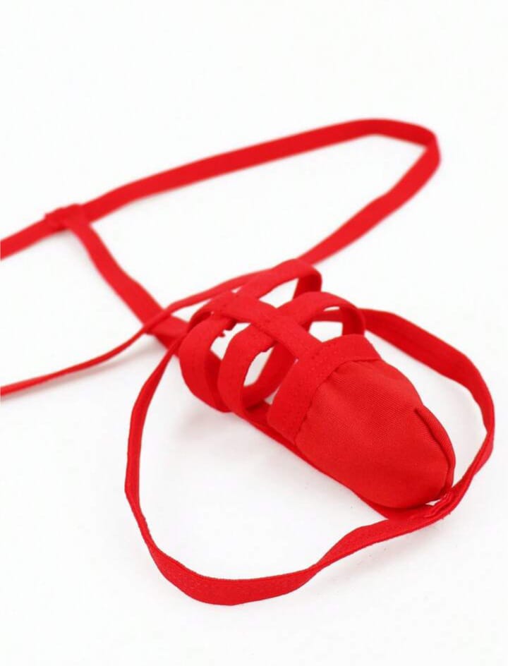 Men's Fashionable Alluring Bright Red U-Pouch Briefs